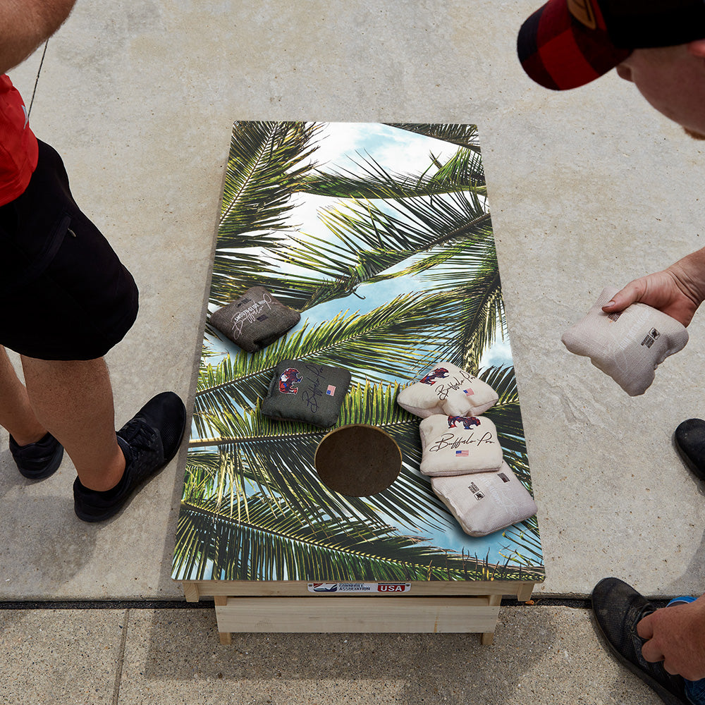 Palm Tree Sky Star Cornhole Boards