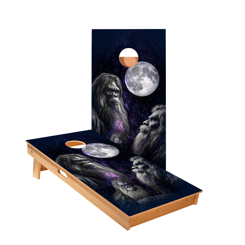 Howl at the Moon Sasquatch Star Cornhole Boards