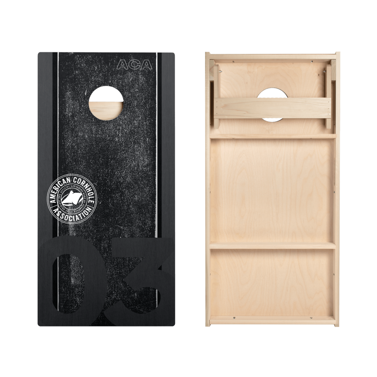 ACA Logo Black Grunge Star Cornhole Boards, - American Cornhole Association