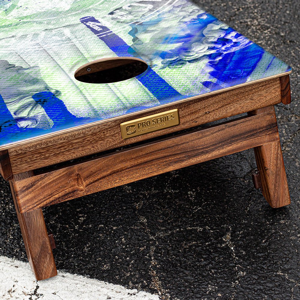 ACA Street Art Tournament Badge Gold Series Cornhole Boards - American Cornhole Association