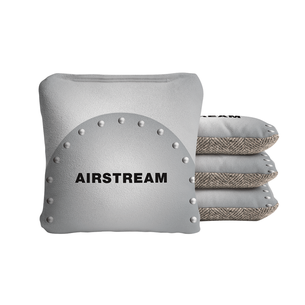 Airstream Gray Riveted Synergy Soft Cornhole Bags, Gray - American Cornhole Association