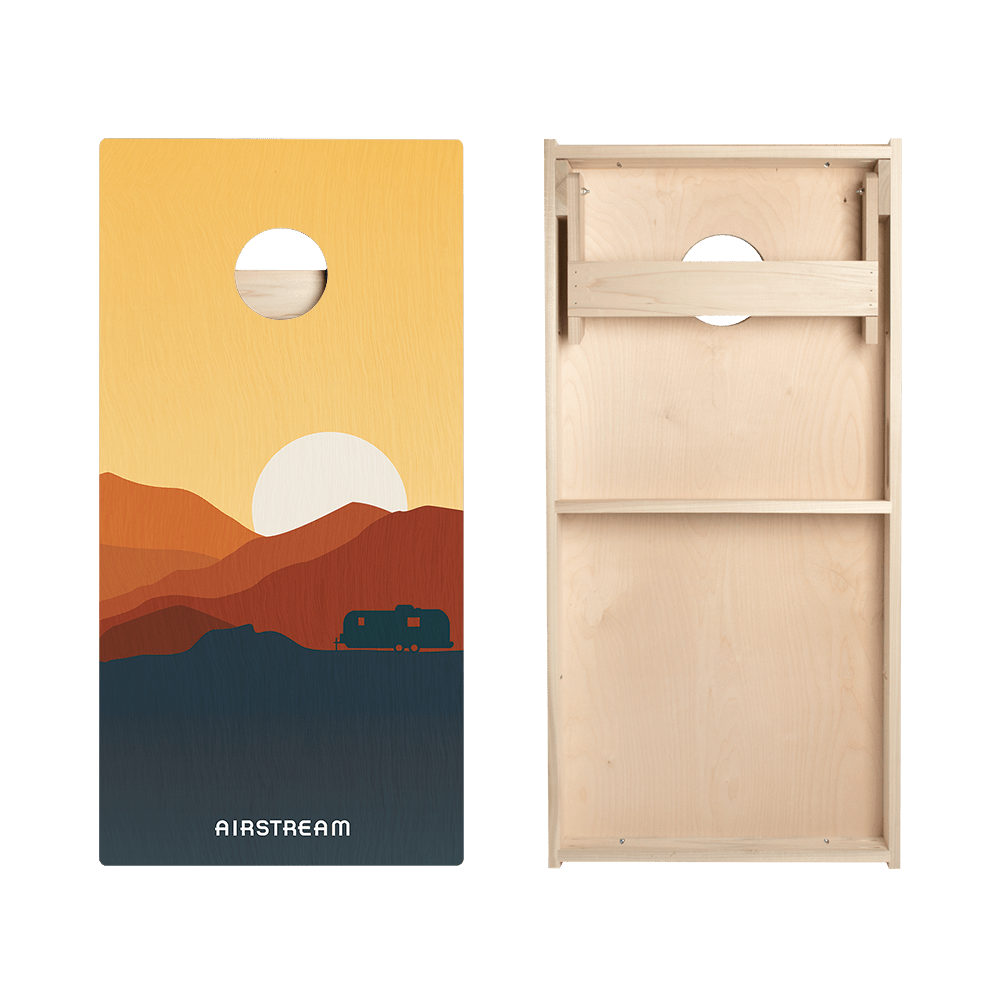 Airstream in the Desert Star Cornhole Boards, - American Cornhole Association