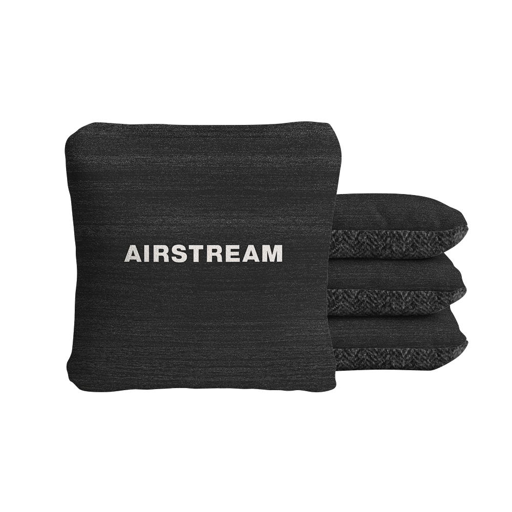 Airstream Logo Black Synergy Soft Cornhole Bags, Black - American Cornhole Association