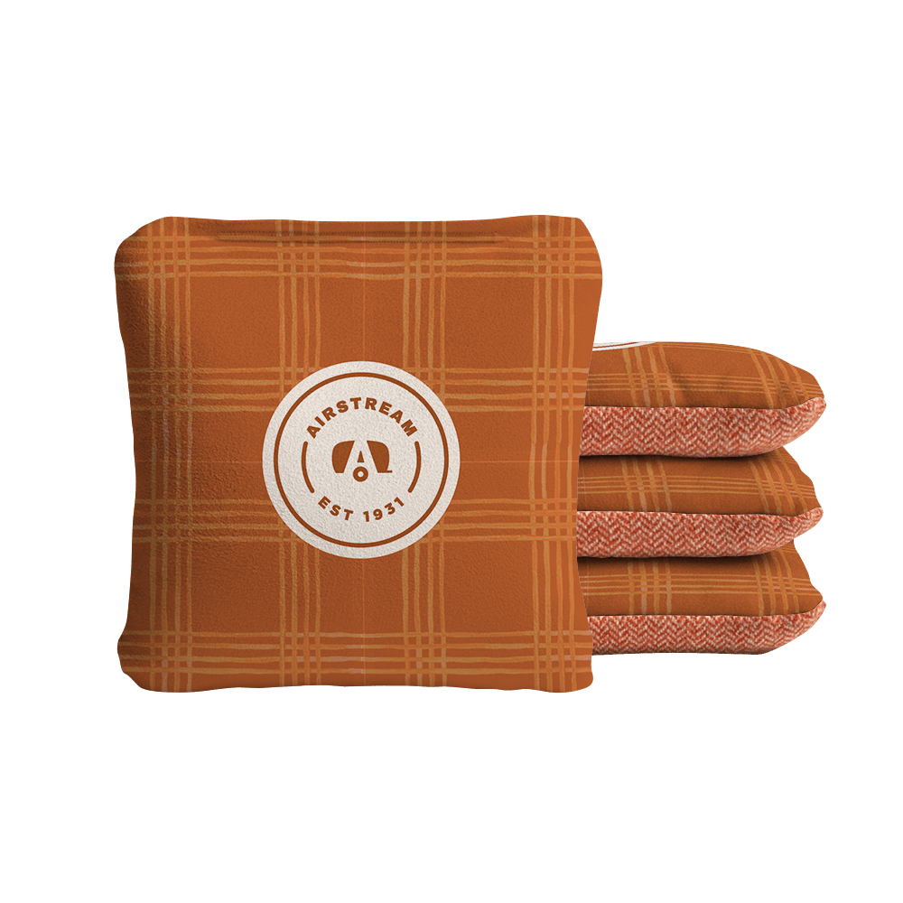 Airstream Retro Badge Orange Synergy Soft Cornhole Bags, Orange - American Cornhole Association