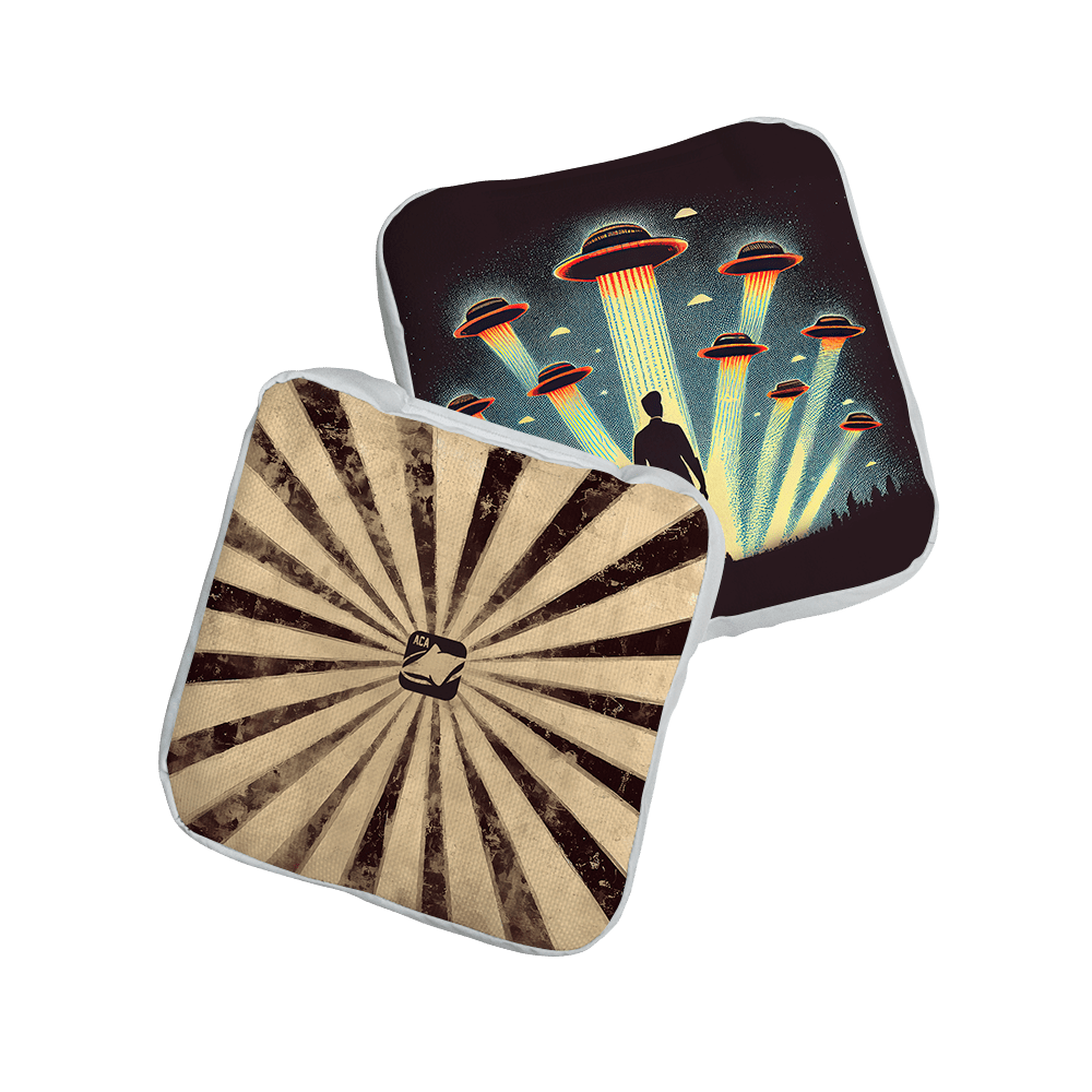 Alien Ambush Blue NXT Lumi - Tek Cornhole Bags, - American Cornhole Association