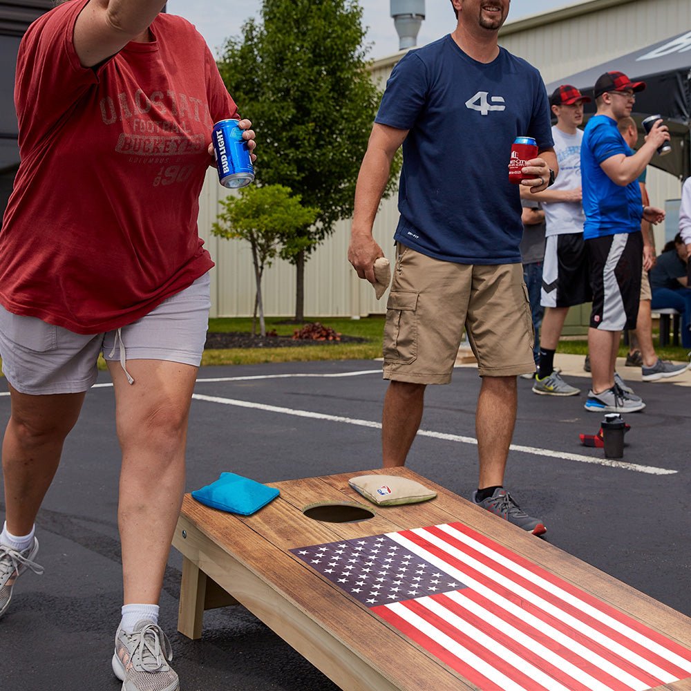 American Flag Star Cornhole Boards - ACA - 000297 | American Cornhole Association