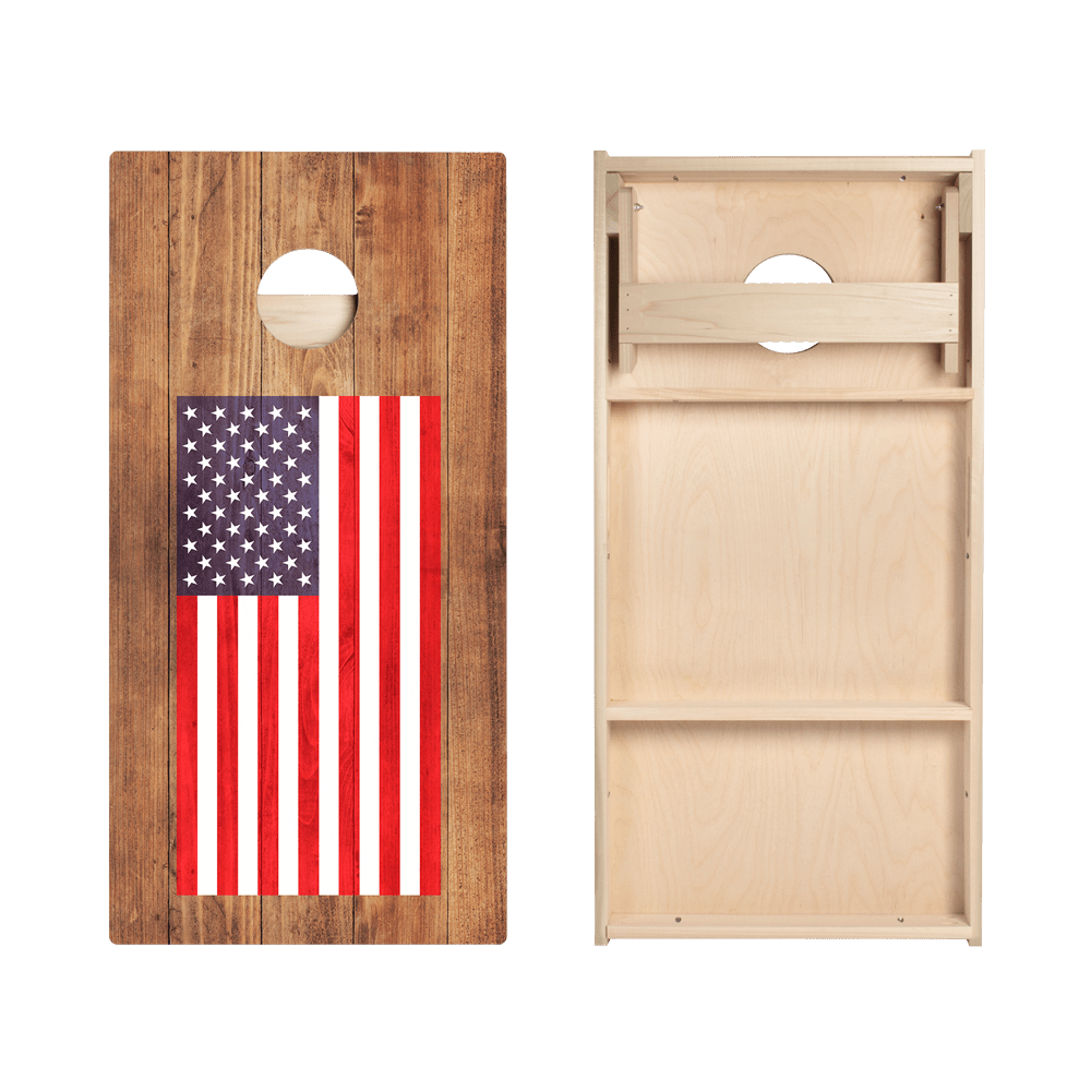 American Flag Star Cornhole Boards - ACA - 000297 | American Cornhole Association