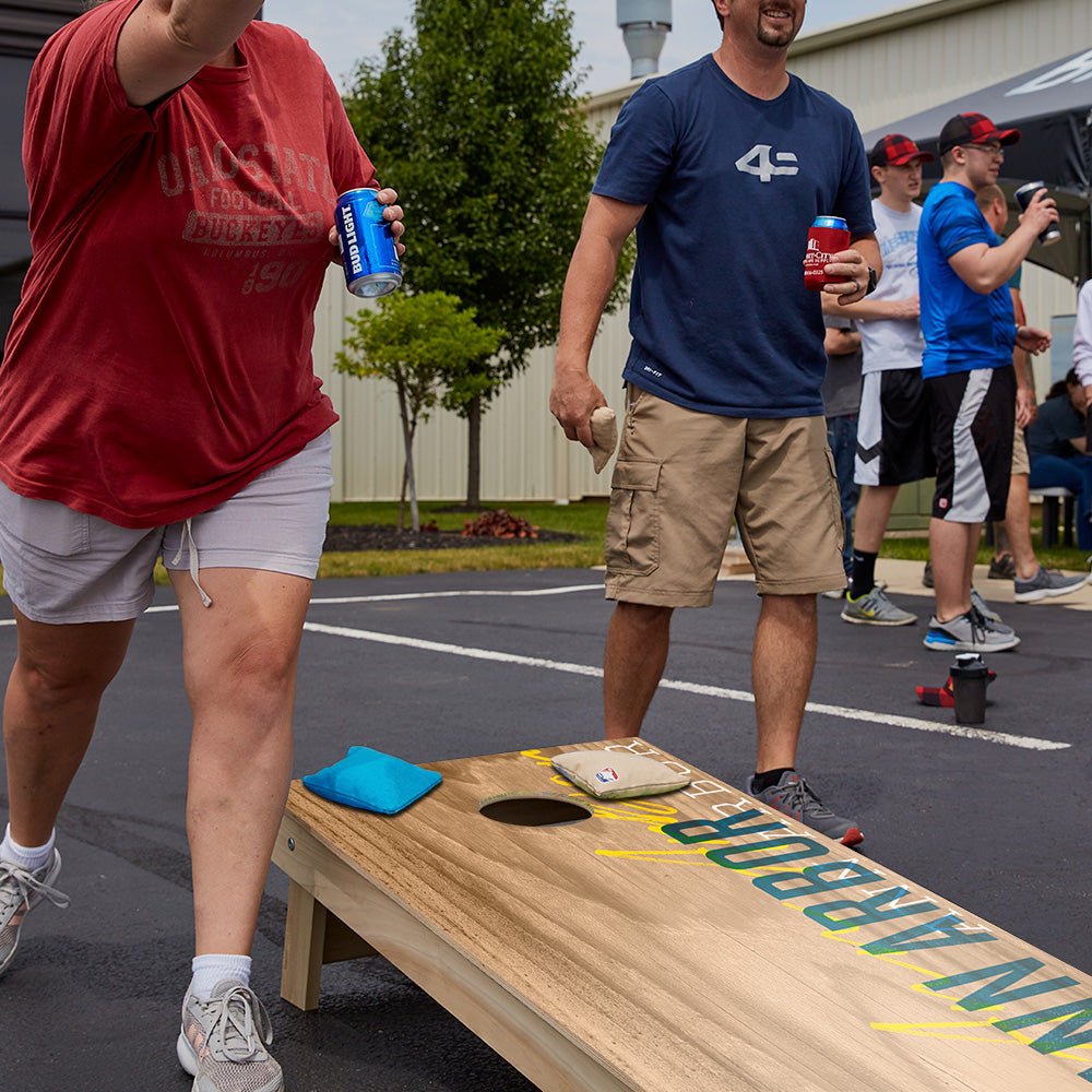 Ann Arbor Campus Gameday Star Cornhole Boards - ACA - 000199 | American Cornhole Association