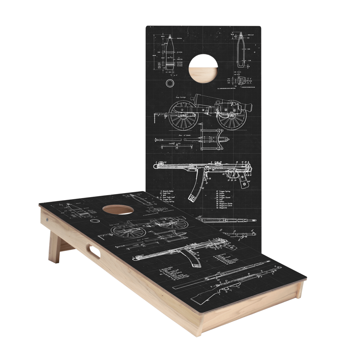 Arms Drawings Star Cornhole Boards, - American Cornhole Association