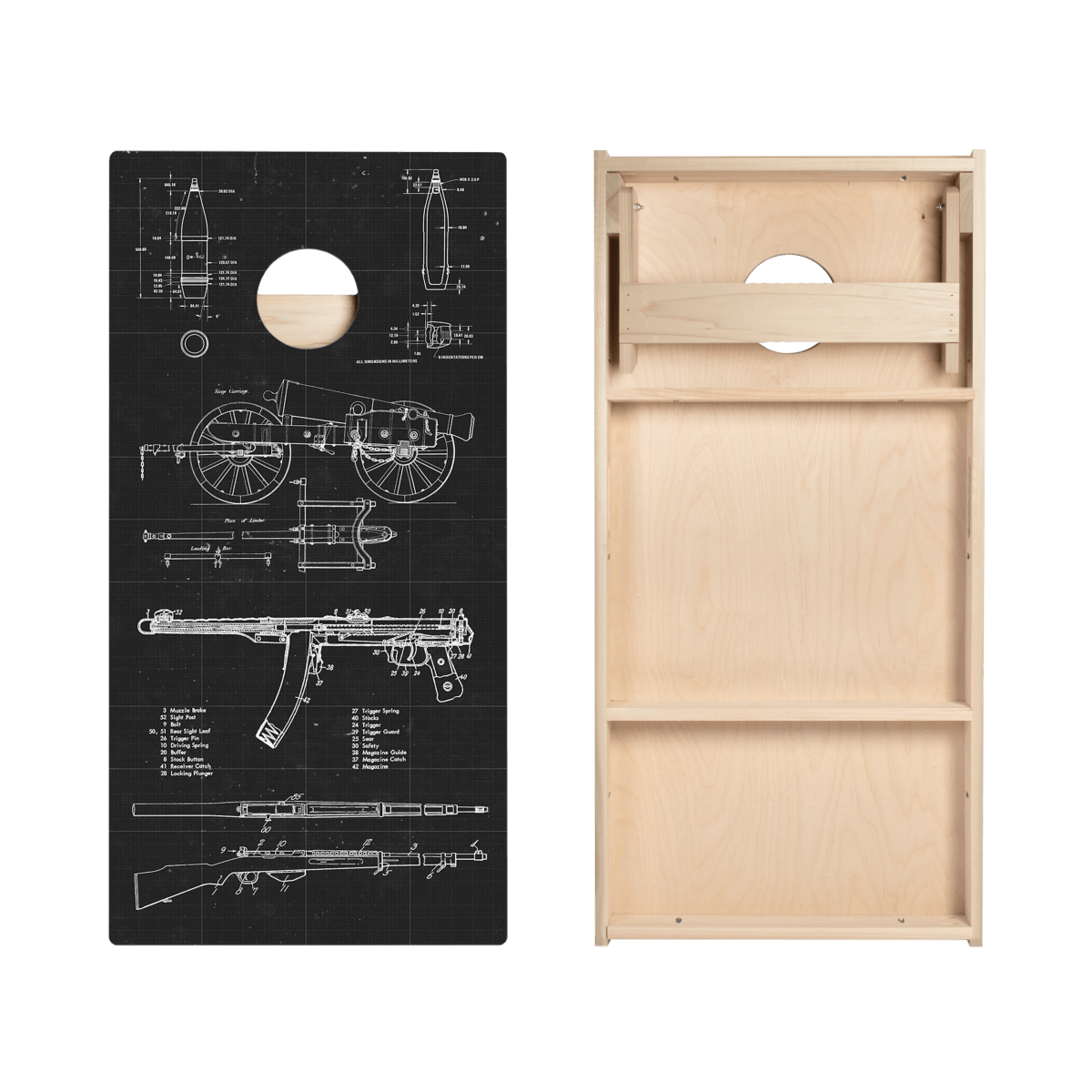 Arms Drawings Star Cornhole Boards, - American Cornhole Association