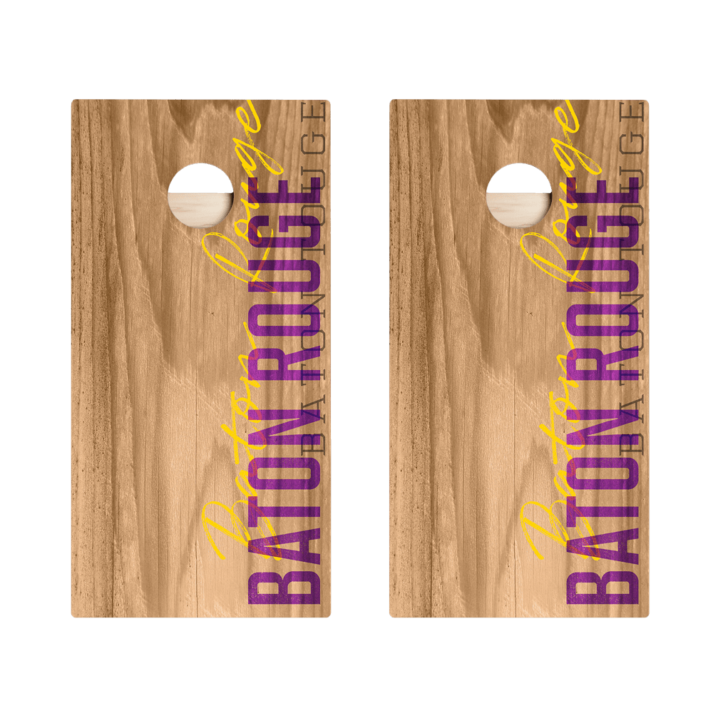 Baton Rouge Campus Gameday Star Cornhole Boards - ACA - 000202 | American Cornhole Association