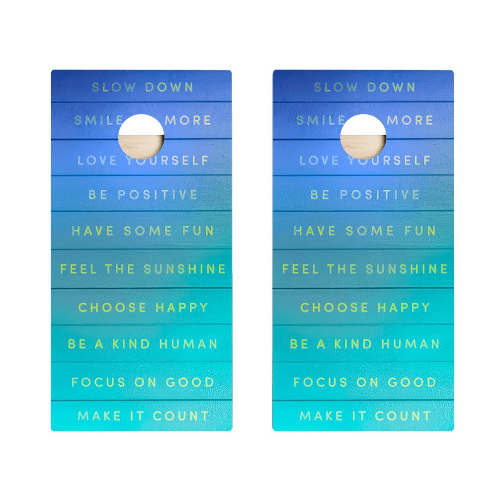 Be Your Best Star Cornhole Boards - ACA - 000275 | American Cornhole Association