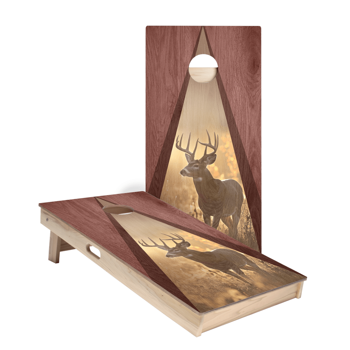 Big Buck Triangle Star Cornhole Boards, - American Cornhole Association
