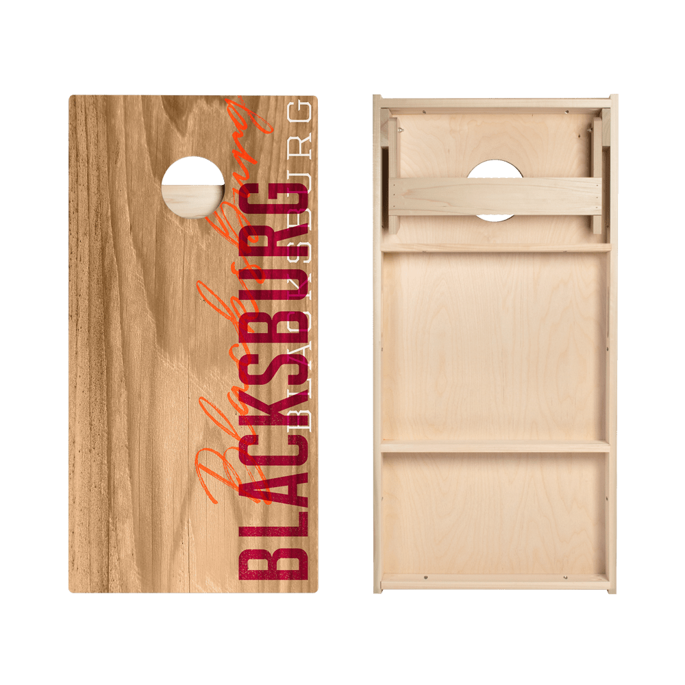 Blacksburg Campus Gameday Star Cornhole Boards, - American Cornhole Association