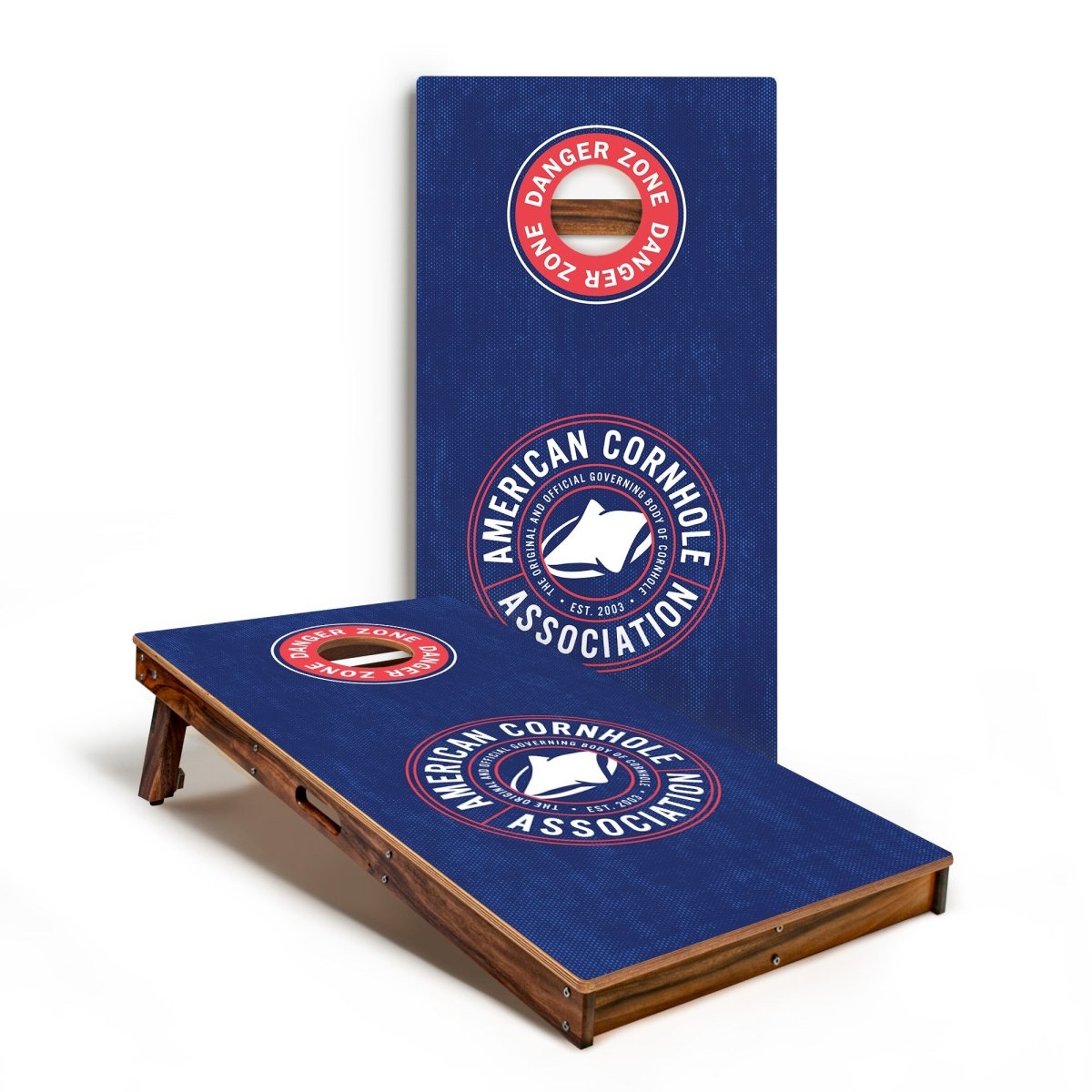 Blue Tournament - Ready 2x4 Cornhole Set -  | American Cornhole Association