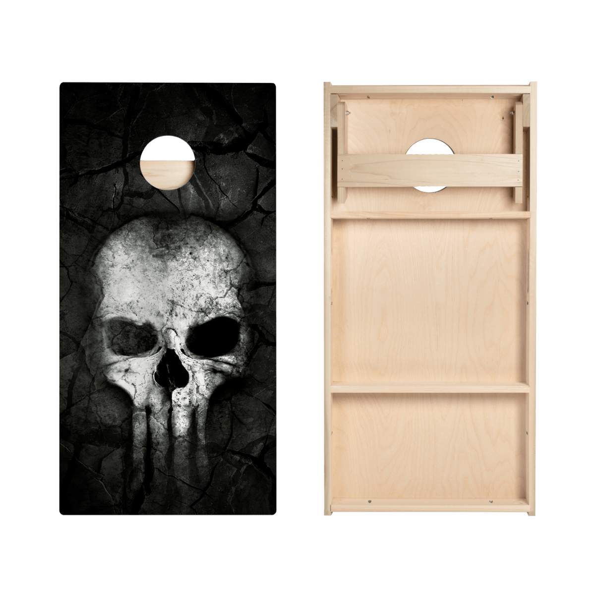 Bone Crusher Skull Star Cornhole Boards, - American Cornhole Association
