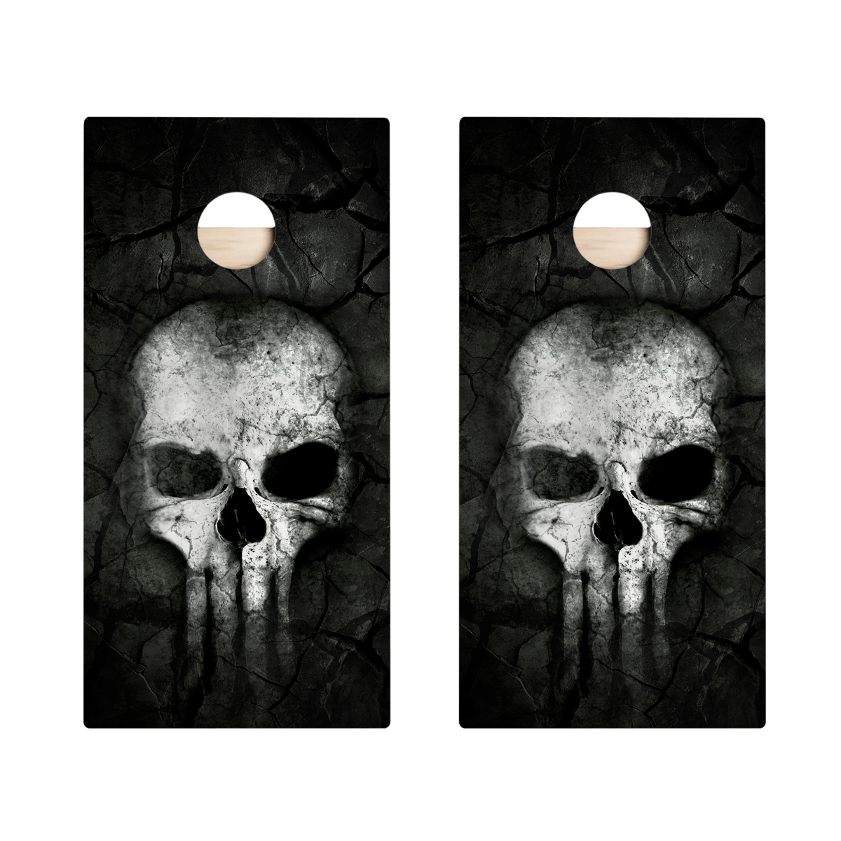Bone Crusher Skull Star Cornhole Boards, - American Cornhole Association