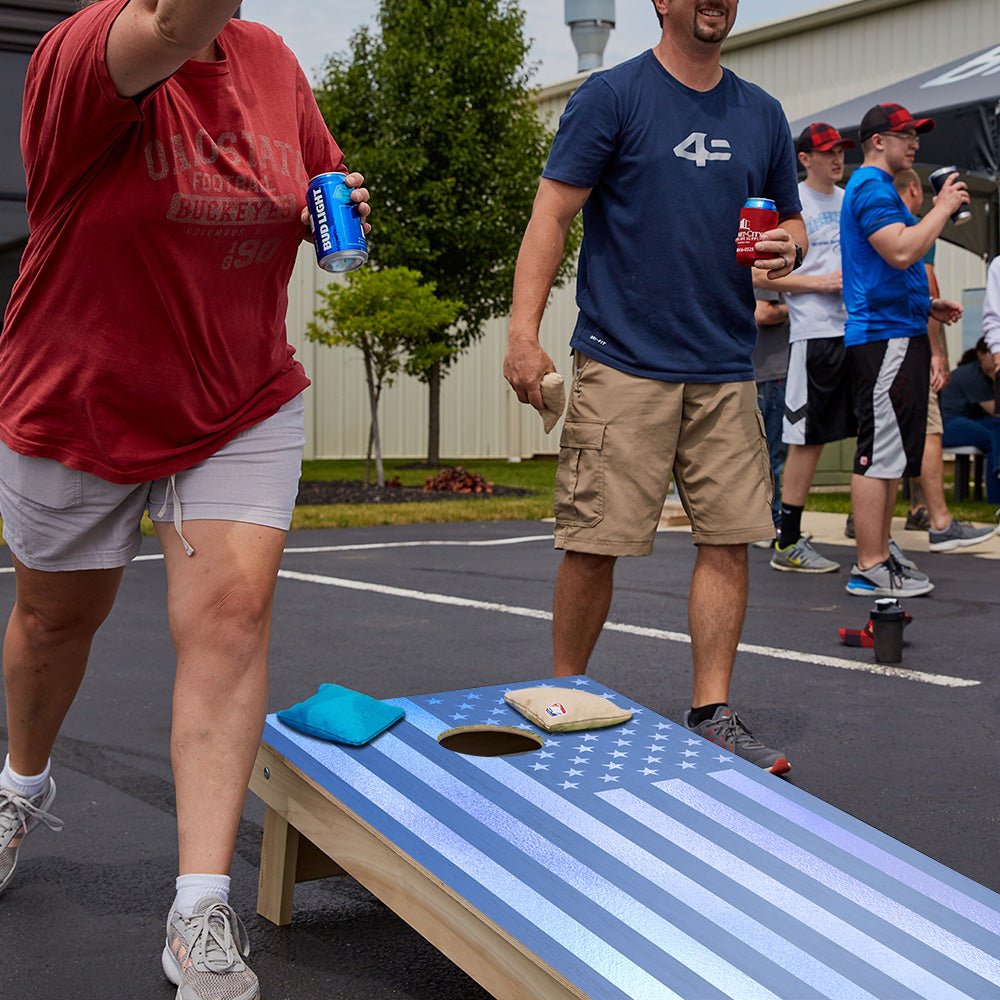 Chill Nation USA Flag Limited Edition Star Cornhole Boards | 01.25 Drop - ACA - 000498 | American Cornhole Association