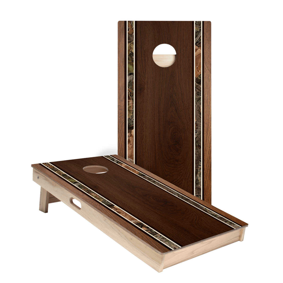 Classic Camo Stripes Star Cornhole Boards, - American Cornhole Association