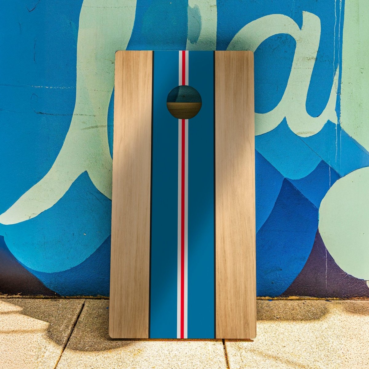 Classic Stripes Red White Blue Backyard 2400 Cornhole Boards - WACA-000465 | American Cornhole Association