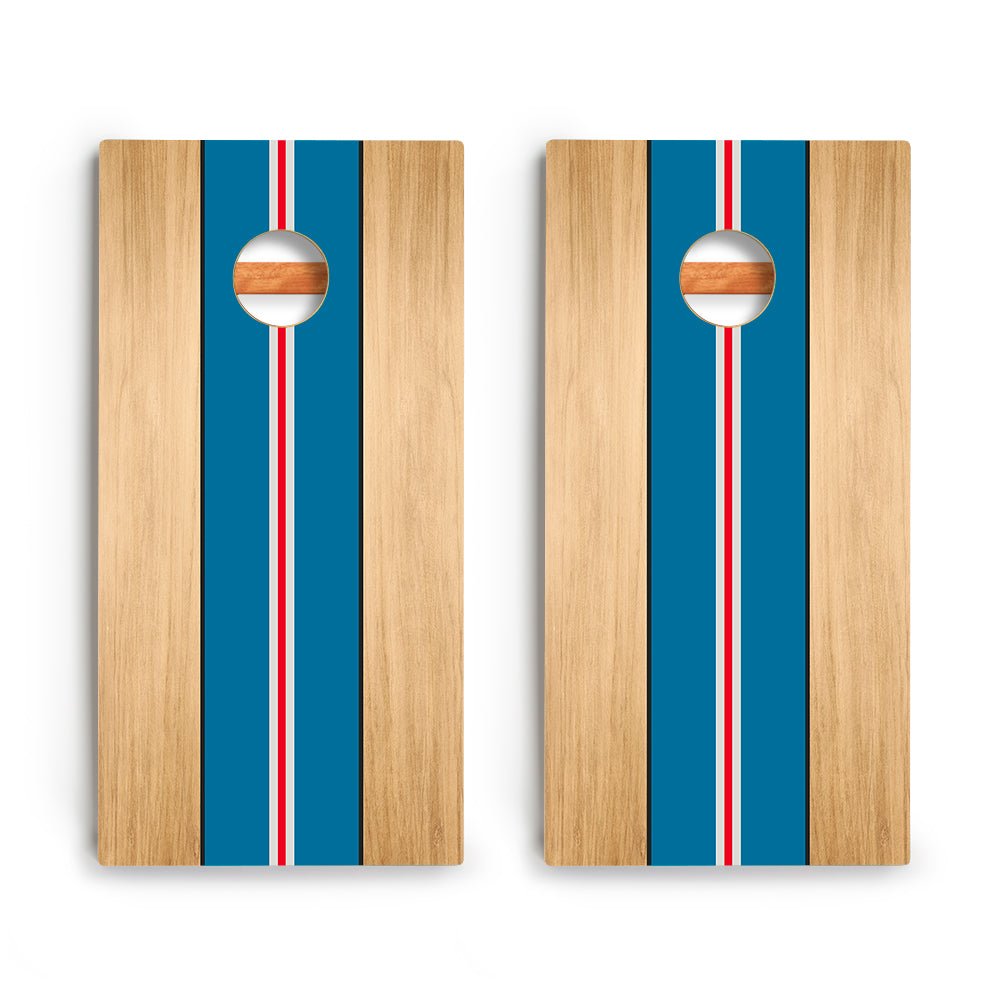 Classic Stripes Red White Blue Backyard 2400 Cornhole Boards - WACA-000465 | American Cornhole Association