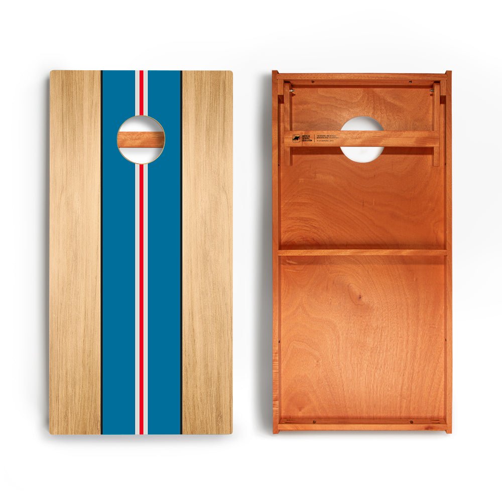 Classic Stripes Red White Blue Backyard 2400 Cornhole Boards - WACA-000465 | American Cornhole Association