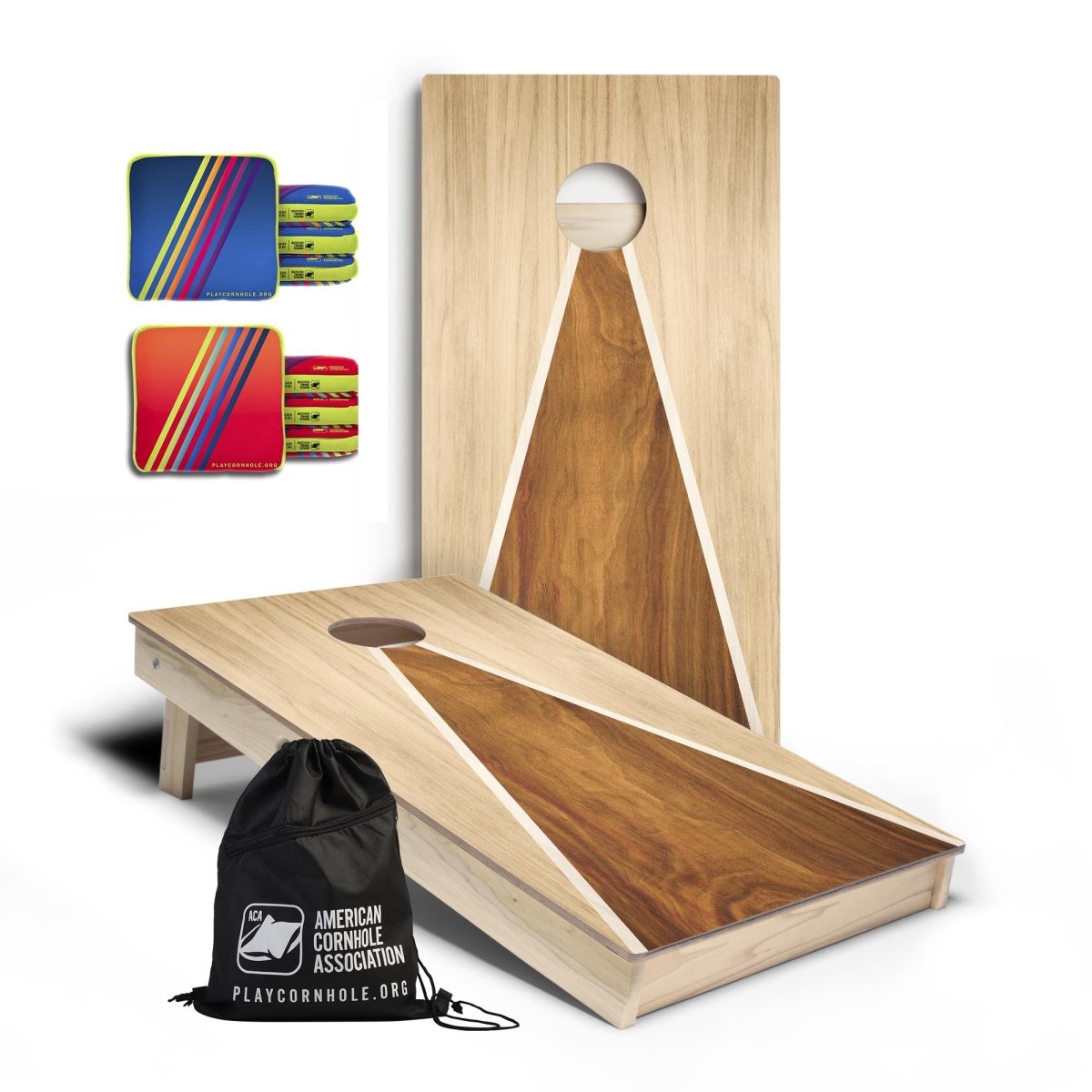 Classic Triangle Signature Cornhole Set with Edge Bags -  | American Cornhole Association