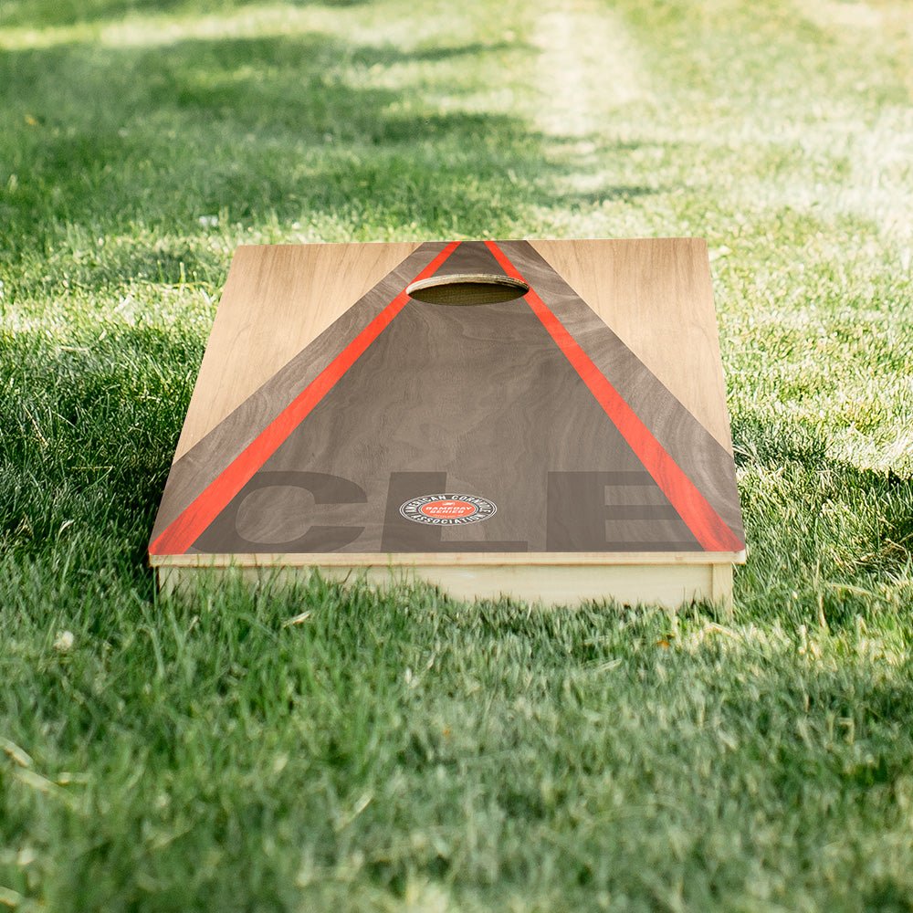 Cleveland Football Gameday Classic Triangle Star Cornhole Boards - ACA - 000451 | American Cornhole Association