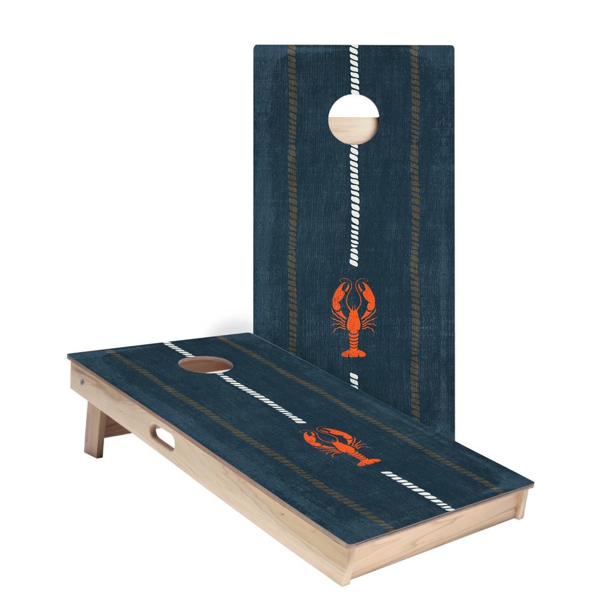 Coastal Lobster Lines Star Cornhole Boards, - American Cornhole Association