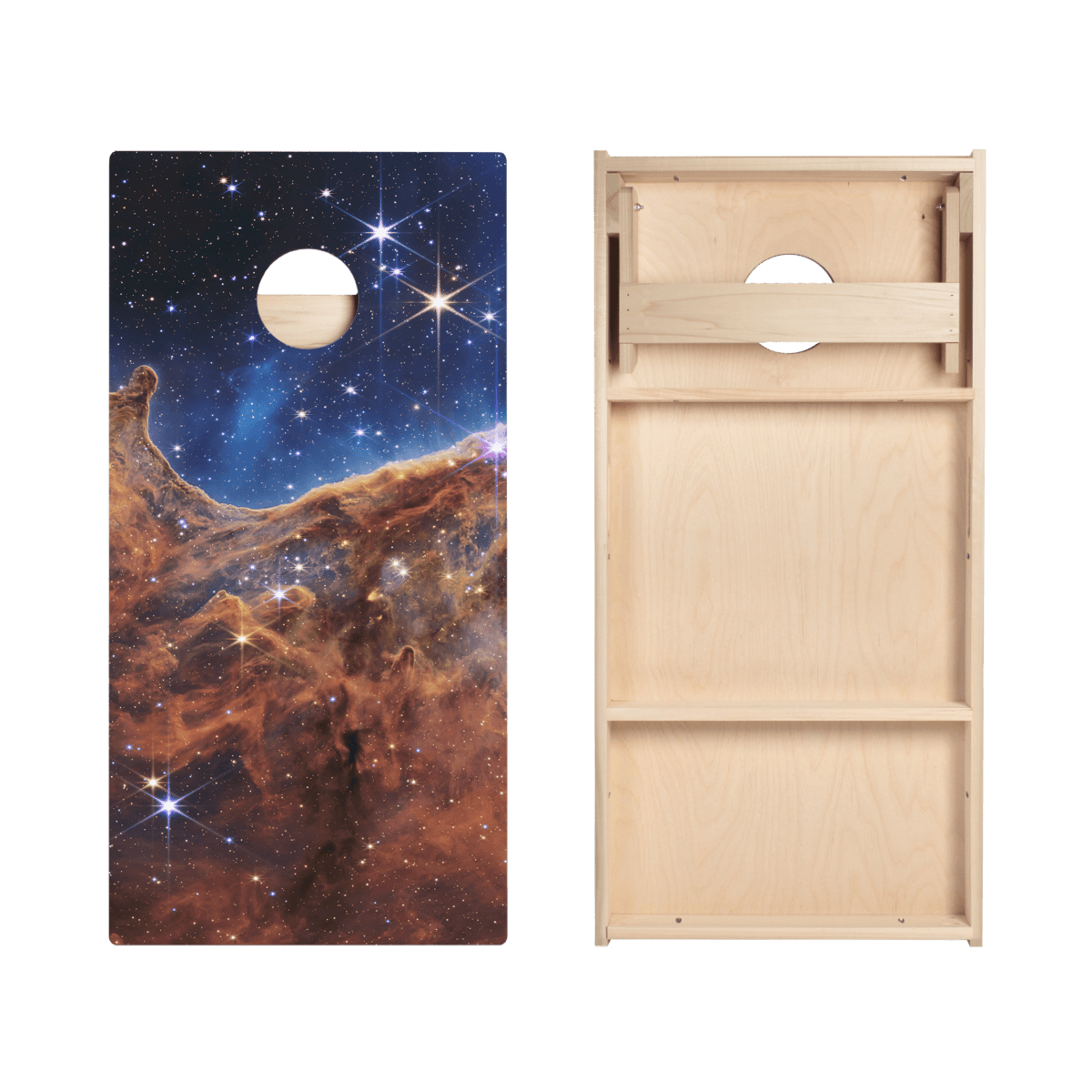 Cosmic Cliffs Star Cornhole Boards - ACA - 000409 | American Cornhole Association
