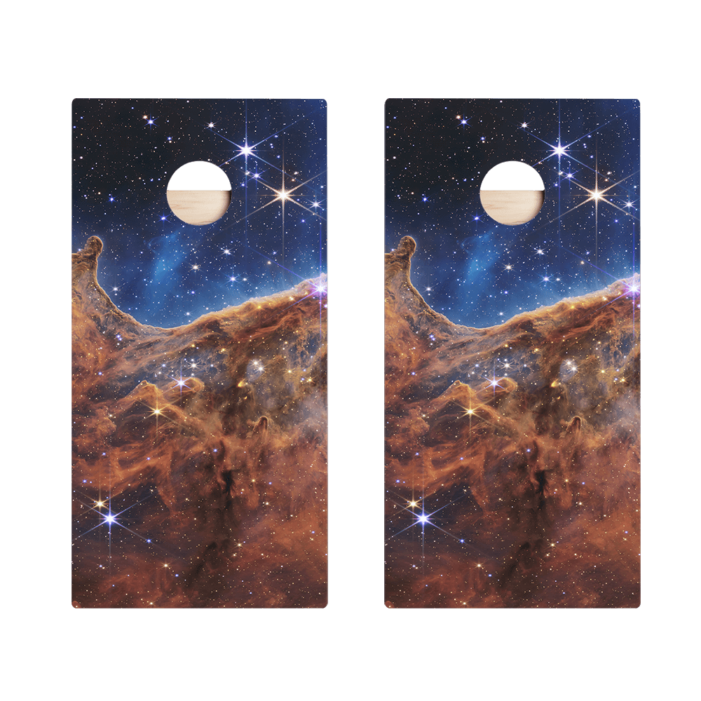 Cosmic Cliffs Star Cornhole Boards - ACA - 000409 | American Cornhole Association