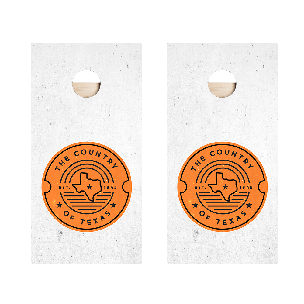 Country Of Texas Star Cornhole Boards - ACA - 000359 | American Cornhole Association