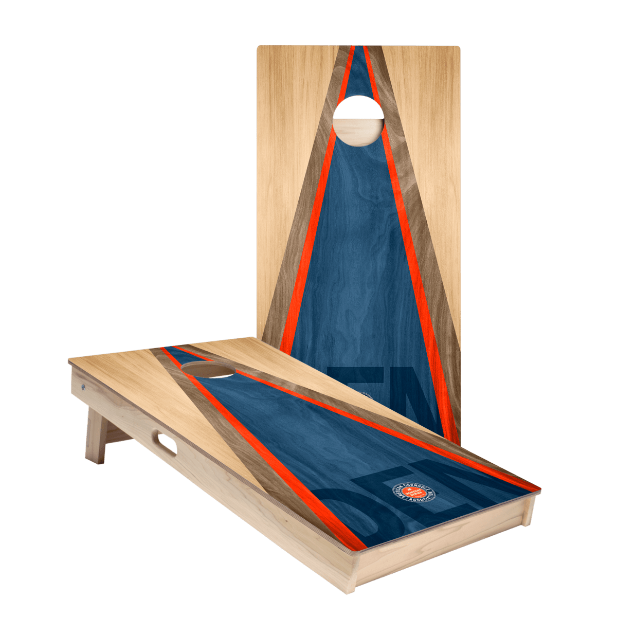 Denver Football Gameday Classic Triangle Star Cornhole Boards - American Cornhole Association