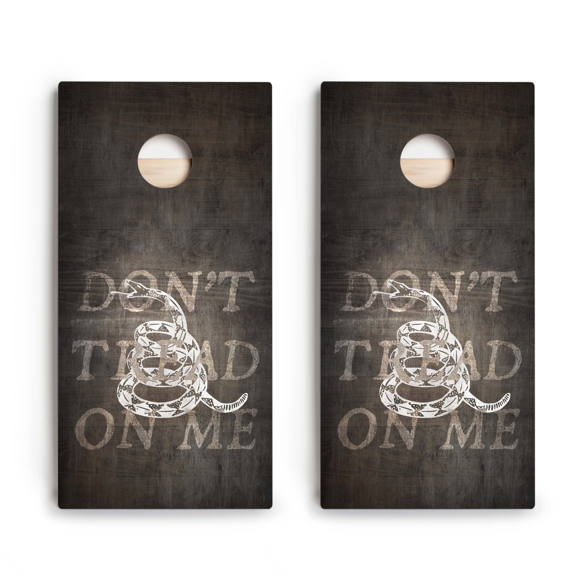 Don’t Tread On Me Black Star Cornhole Boards - ACA - 000175 | American Cornhole Association