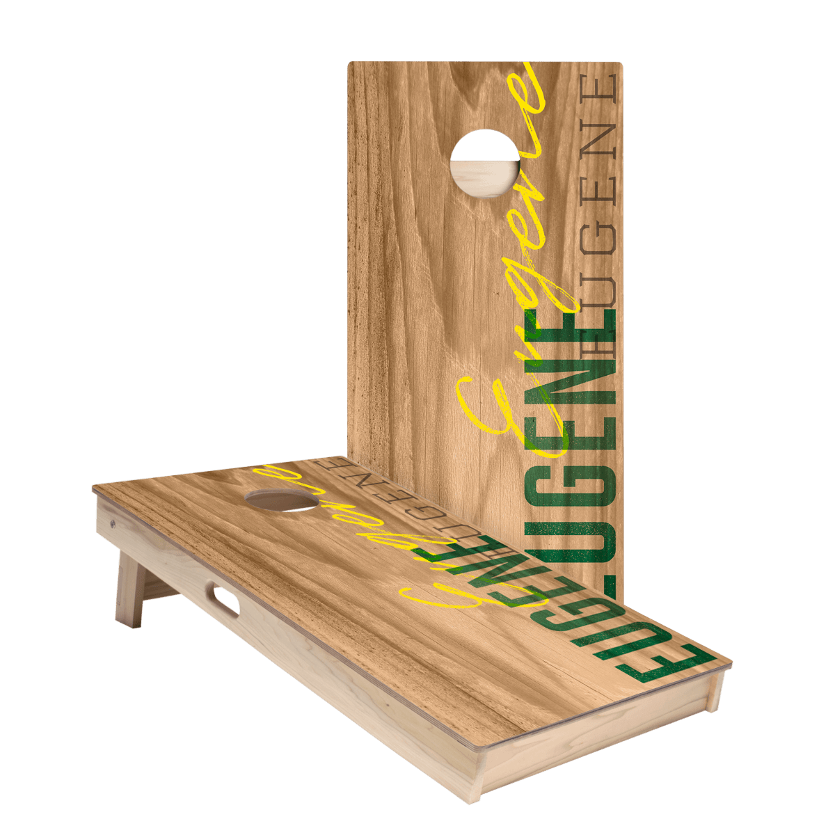 Eugene Campus Gameday Star Cornhole Boards, - American Cornhole Association
