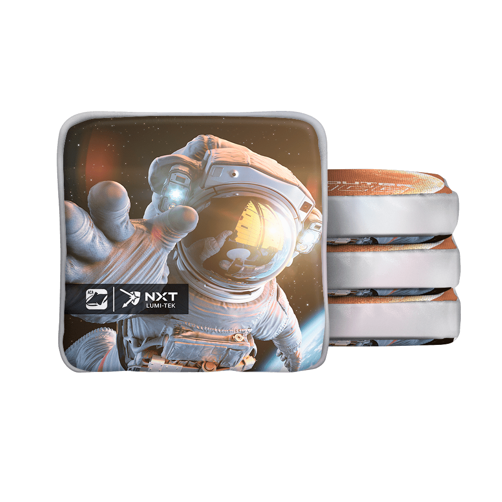 Get Outer My Space Orange NXT Lumi - Tek Cornhole Bags, - American Cornhole Association