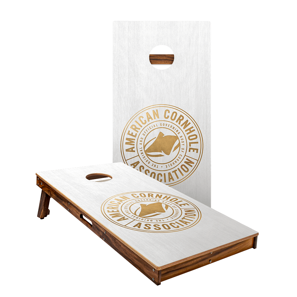 Gold ACA Badge Gold Series Cornhole Boards - American Cornhole Association