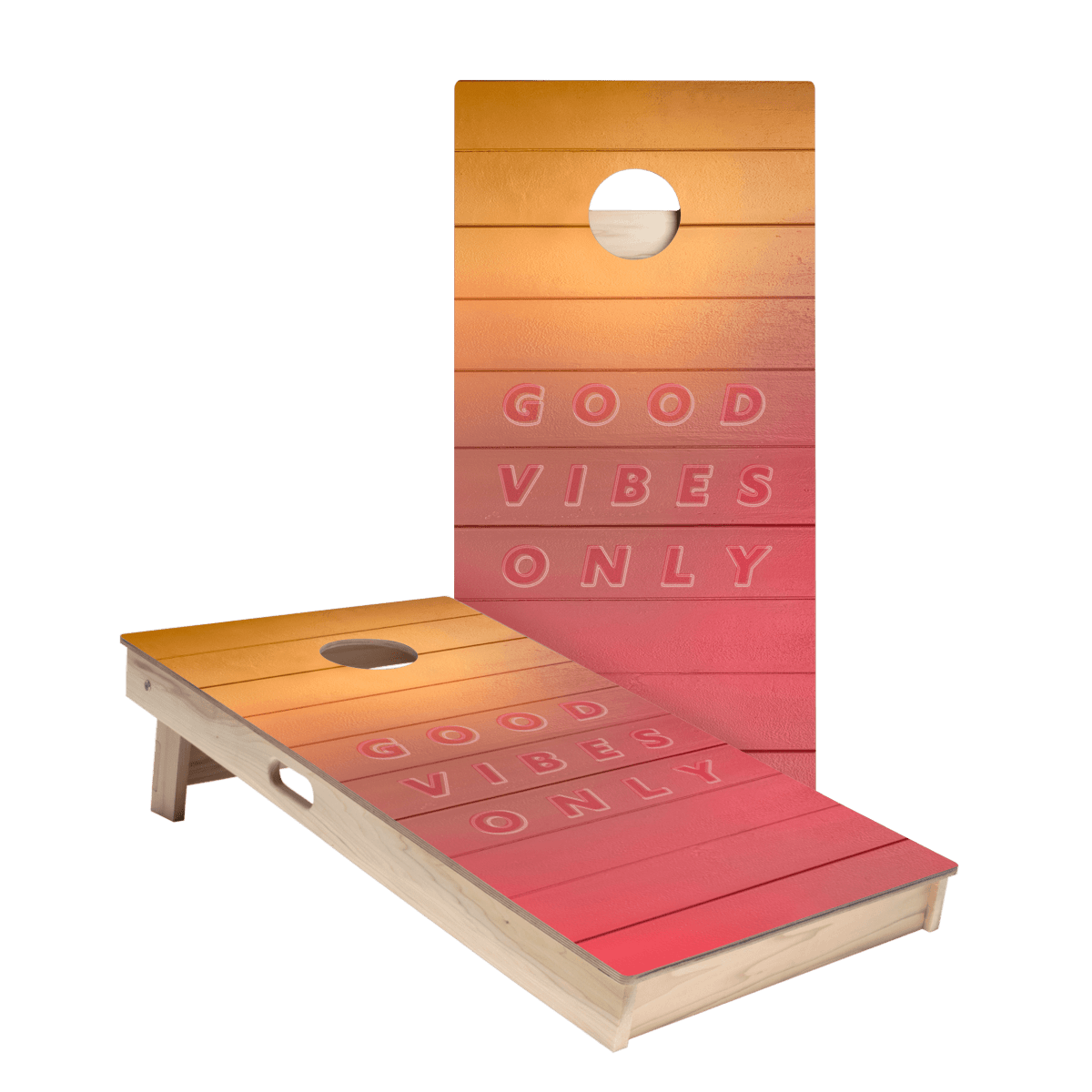 Good Vibes Only Star Cornhole Boards, - American Cornhole Association