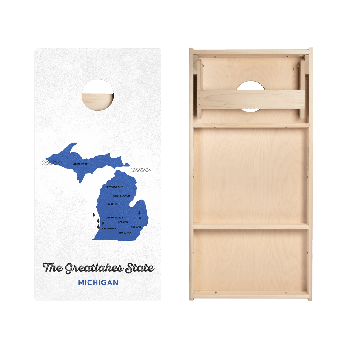 Great Lakes State Star Cornhole Boards - ACA - 000370 | American Cornhole Association
