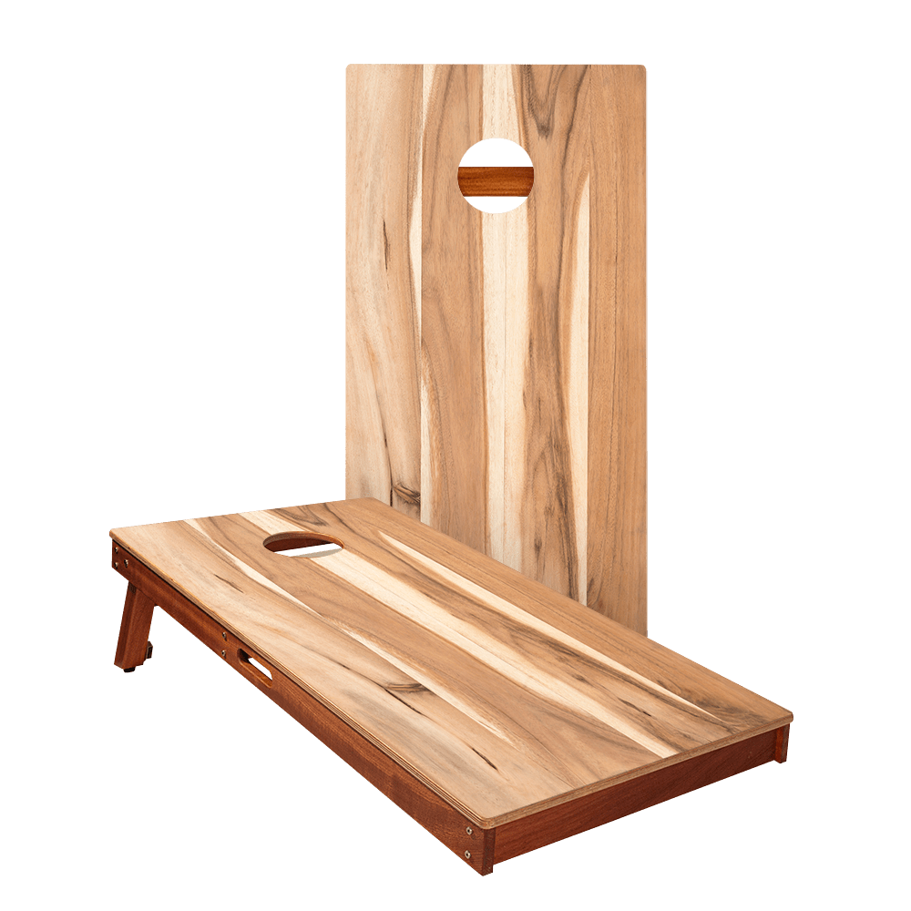 Hickory Stripes Silver Series Cornhole Boards - American Cornhole Association