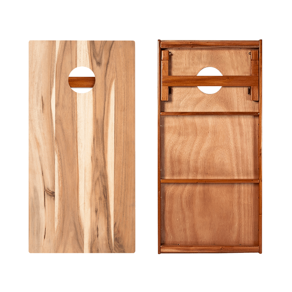 Hickory Stripes Silver Series Cornhole Boards - American Cornhole Association