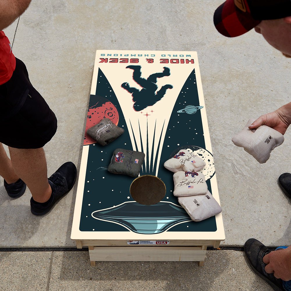 Hide & Seek Sasquatch Star Cornhole Boards - ACA - 000480 | American Cornhole Association