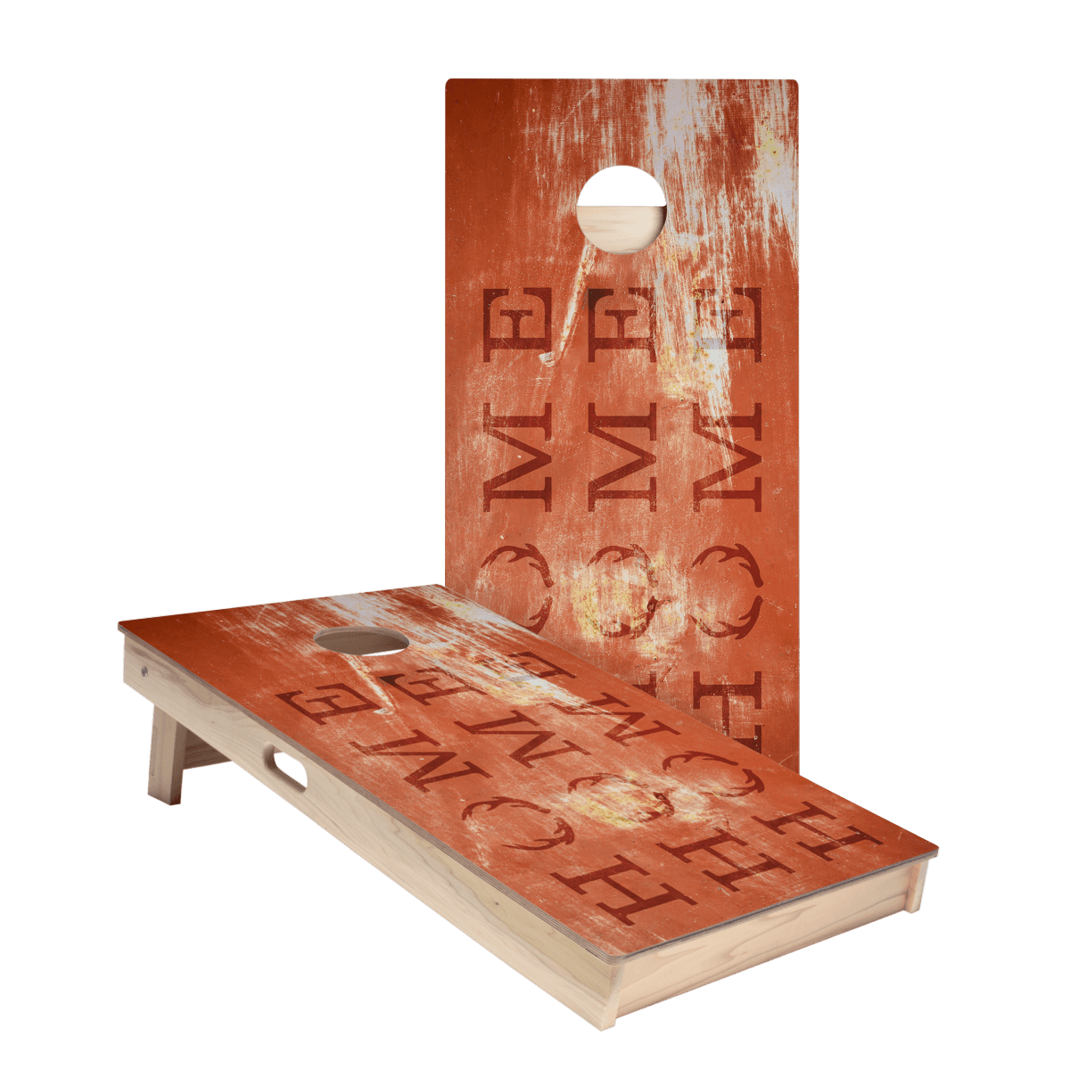 Home Antlers Rusty Sign Star Cornhole Boards, - American Cornhole Association