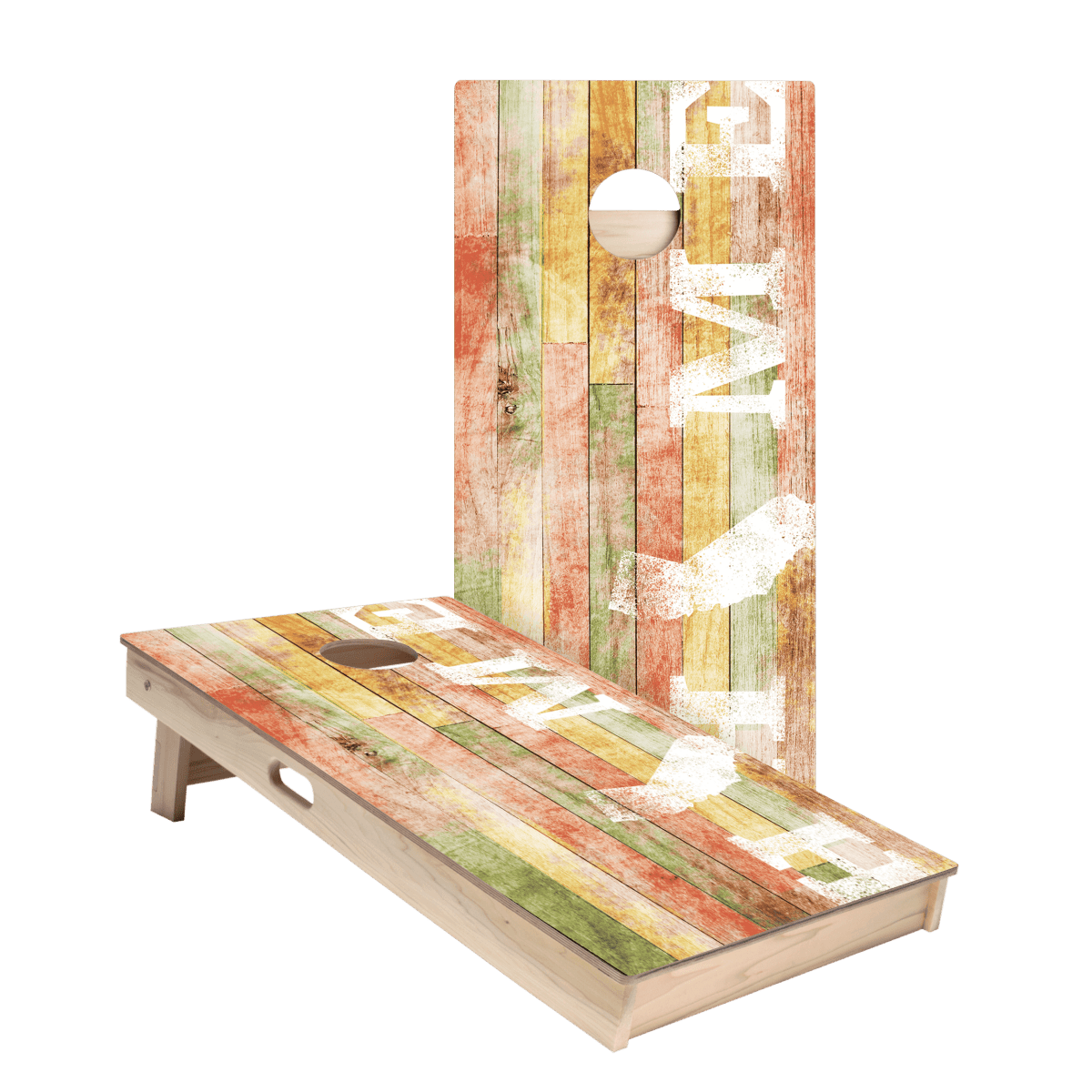 Home State Painted Wood California Star Cornhole Boards, - American Cornhole Association