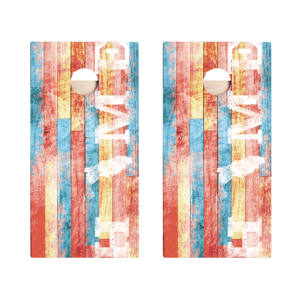 Home State Painted Wood Florida Star Cornhole Boards - ACA - 000345 | American Cornhole Association
