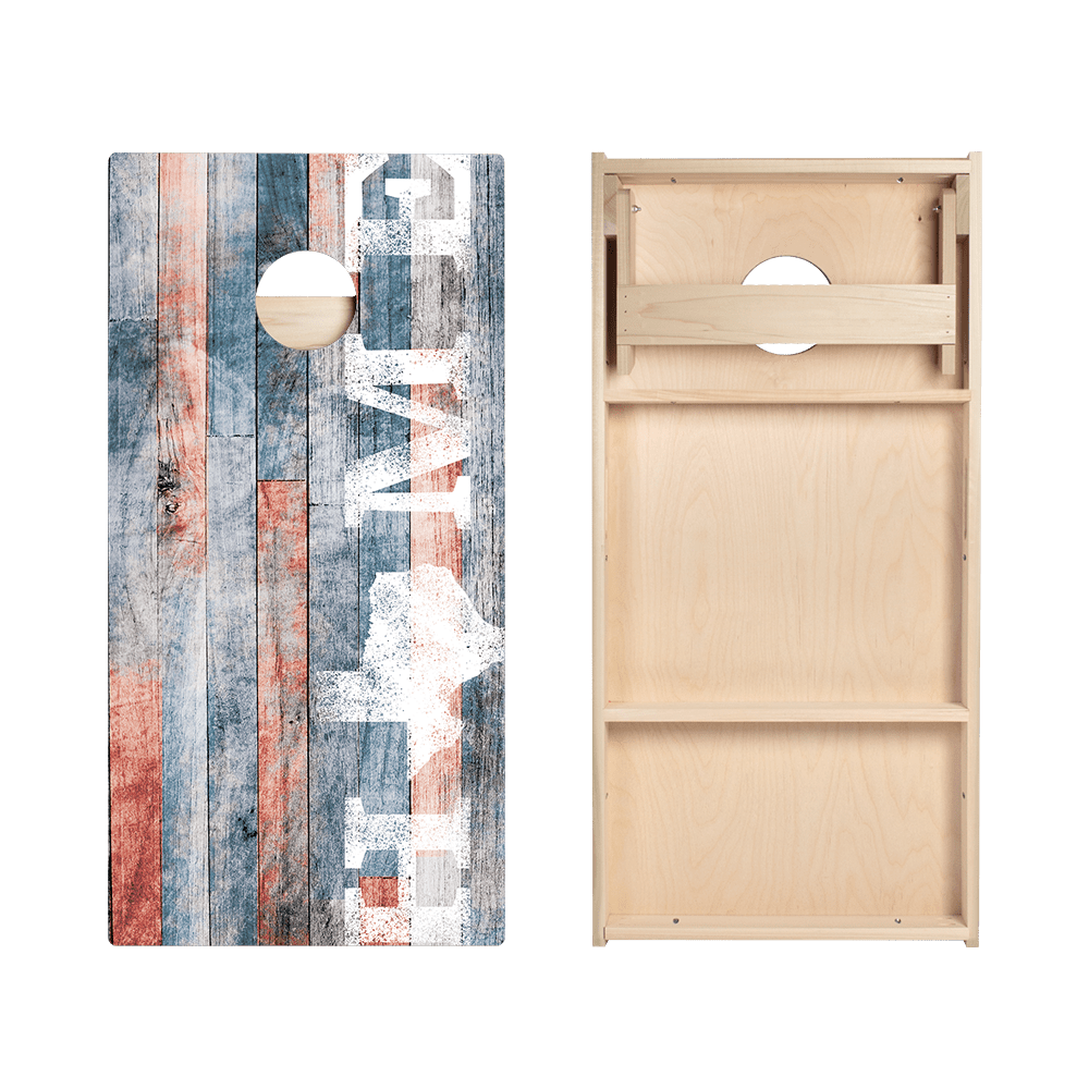 Home State Painted Wood Texas Star Cornhole Boards - ACA - 000350 | American Cornhole Association