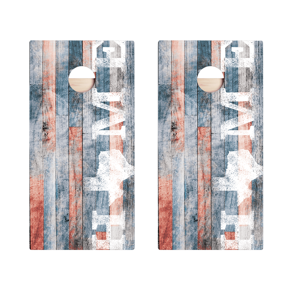 Home State Painted Wood Texas Star Cornhole Boards - ACA - 000350 | American Cornhole Association