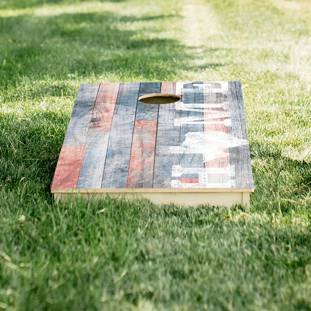 Home State Painted Wood Texas Star Cornhole Boards - ACA - 000350 | American Cornhole Association