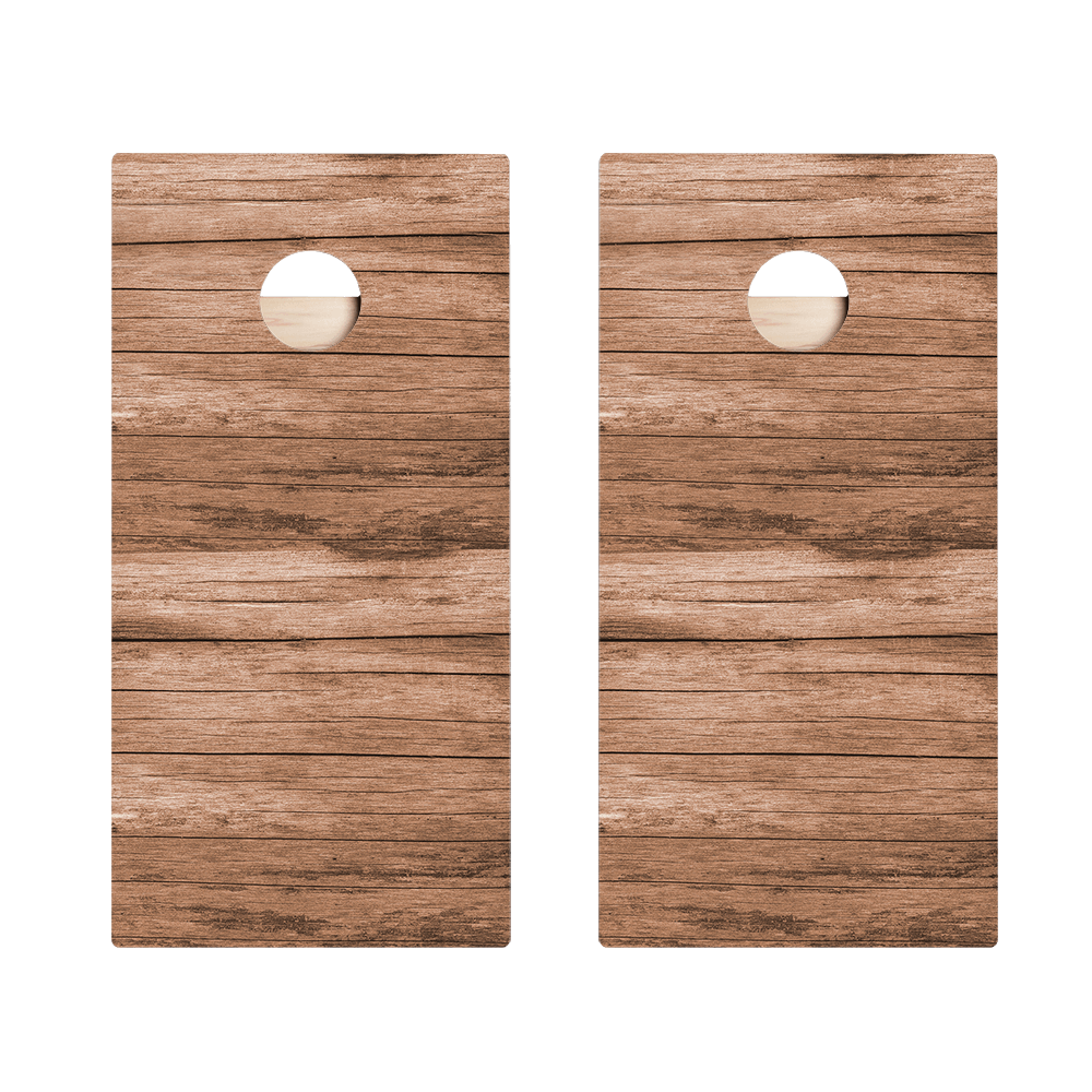 Horizontal Barn Wood Star Cornhole Boards - ACA - 000382 | American Cornhole Association