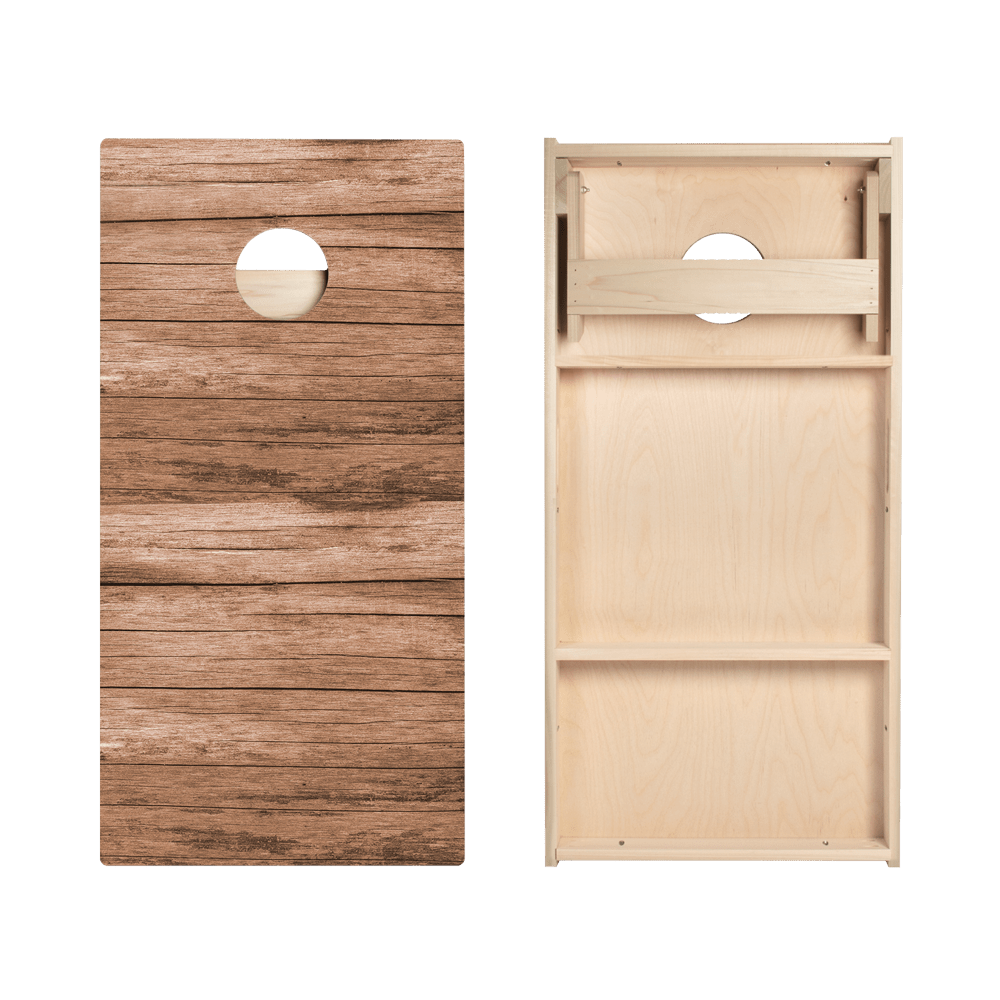Horizontal Barn Wood Star Cornhole Boards - ACA - 000382 | American Cornhole Association